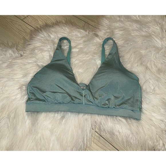 Jockey Smooth and Radiant Bralette Bra Lined Wire Free Womens M Medium Green - Picture 1 of 5